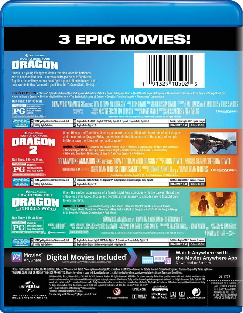 How To Train Your Dragon: 3-Movie Collection