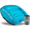 Pitch and Trek Camping Pillow Version 2.0 Blue - Inflatable Travel Pillow which is Super Compact, Compressible and Comfortable - Neck & Lumbar Support Whilst Backpacking & Hiking