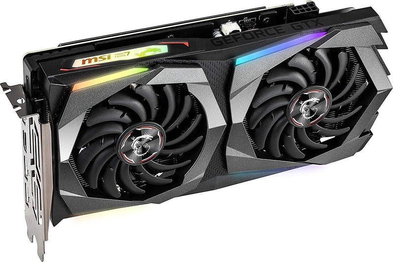 MSI Gaming GeForce GTX 1660 Ti 192-bit HDMI/DP 6GB GDRR6 HDCP Support DirectX 12 Dual Fan VR Ready OC Graphics Card (GTX 1660 TI Gaming X 6G)