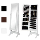 Best Choice Products Mirrored Jewelry Cabinet Armoire w/ Stand Rings, Necklaces, Bracelets - Black