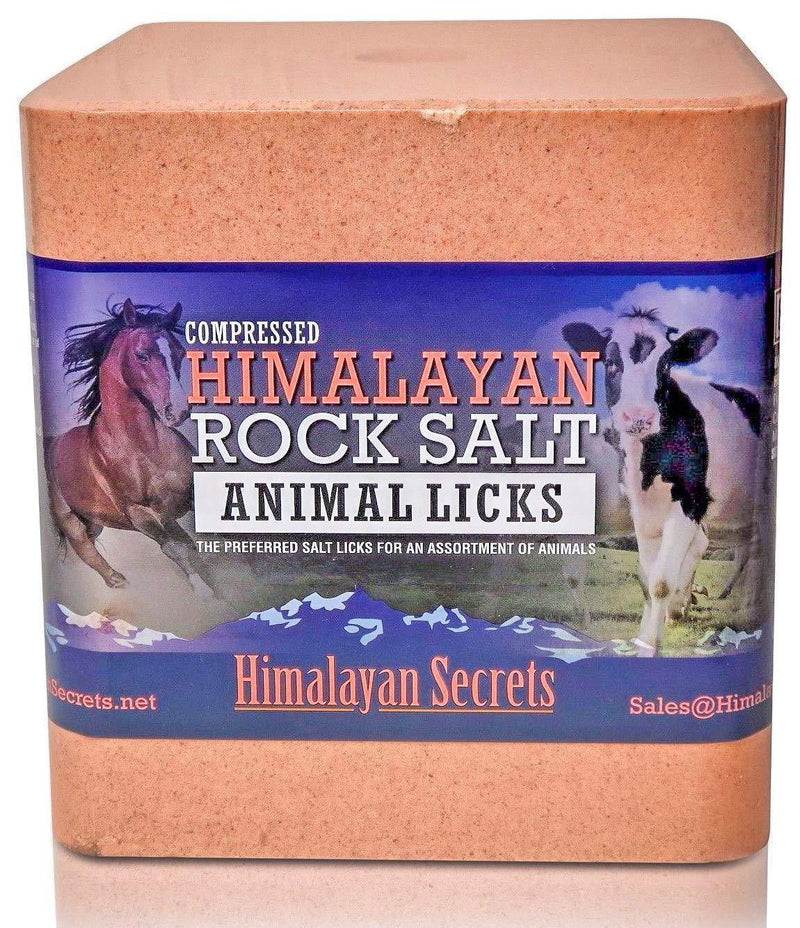 Compressed Himalayan Salt Lick for Horse, Cow, Goat, etc. Made from Specially Selected Higher Quality Himalayan Salt - Evenly Distributed Minerals - 100% Pure & Natural