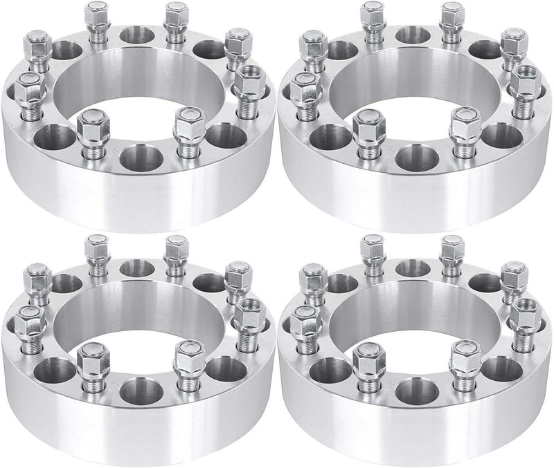 ECCPP Replacement Parts of 8 Lug 50mm Wheel Spacers 8x6.5 to 8x6.5 2 inch 8x165.1 to 8x165.1 Fits for Ram 2500 3500 Ford F-250 Ford F-350 9/16" Studs(4X)