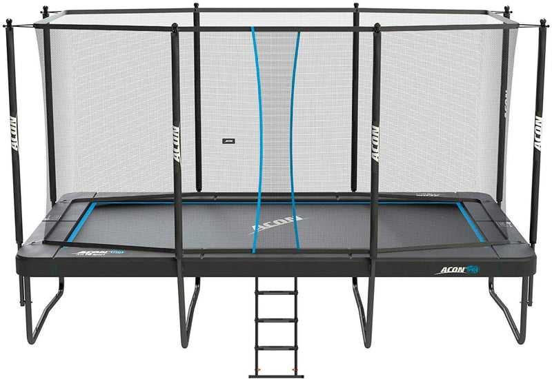 Acon Trampoline Air 16 Sport HD with Enclosure | Includes 10x17ft Rectangular Trampoline, Safety Net, Safety Pad and Ladder