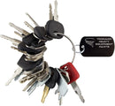 Construction Equipment Master Keys Set-Ignition Key Ring for Heavy Machines, 36 Key Set