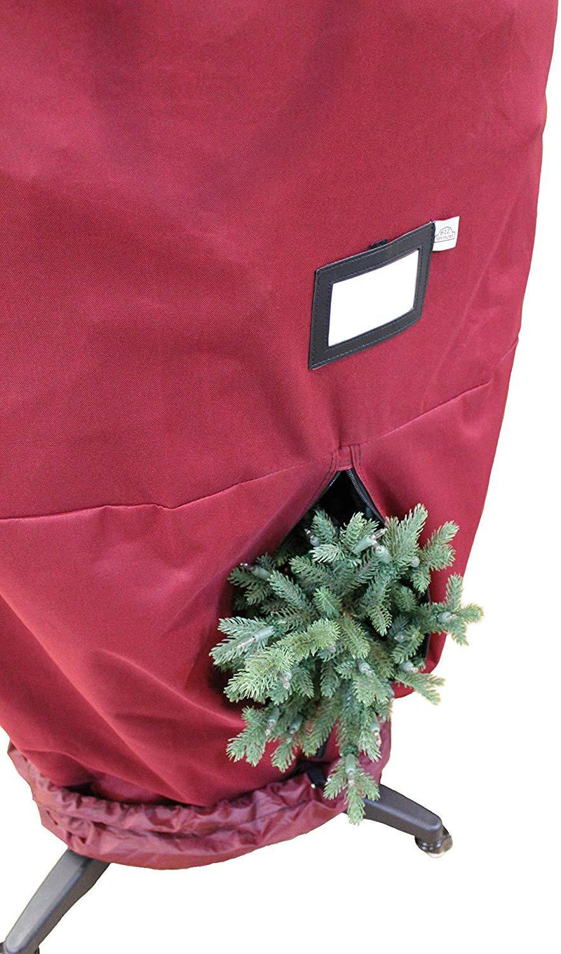 612 Vermont Heavy-Duty Upright Christmas Tree Storage Bag for Artificial Trees up to 9 Foot Tall, Durable Woven Polyester Fabric, Stand Not Included