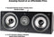 Polk Audio CS1 Series II Center Channel Speaker | Unique Design | Stand Alone or a Complement to Monitor 40, 60, and 70 Speakers | Detachable Grille | Black