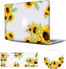 MacBook Air 13 Inch Case 2018 Release A1932,Arike Arike Sunflower Matte See Through Clear Hard Case with Keyboard Cover & Mouse Pad Compatible for MacBook Air 13 Inch with Retina Display & Touch ID