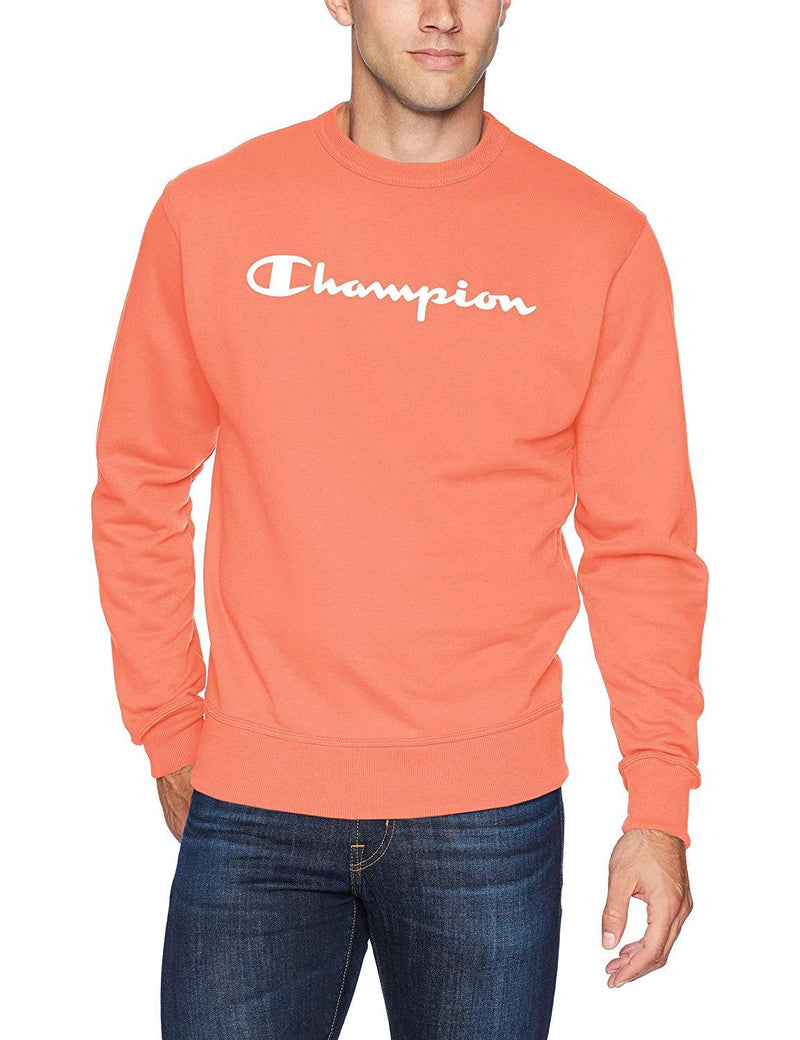 Champion Men's Graphic Powerblend Fleece Crew