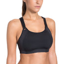 SYROKAN Women's Front Adjustable Lightly Padded Wirefree Racerback High Impact Sports Bra