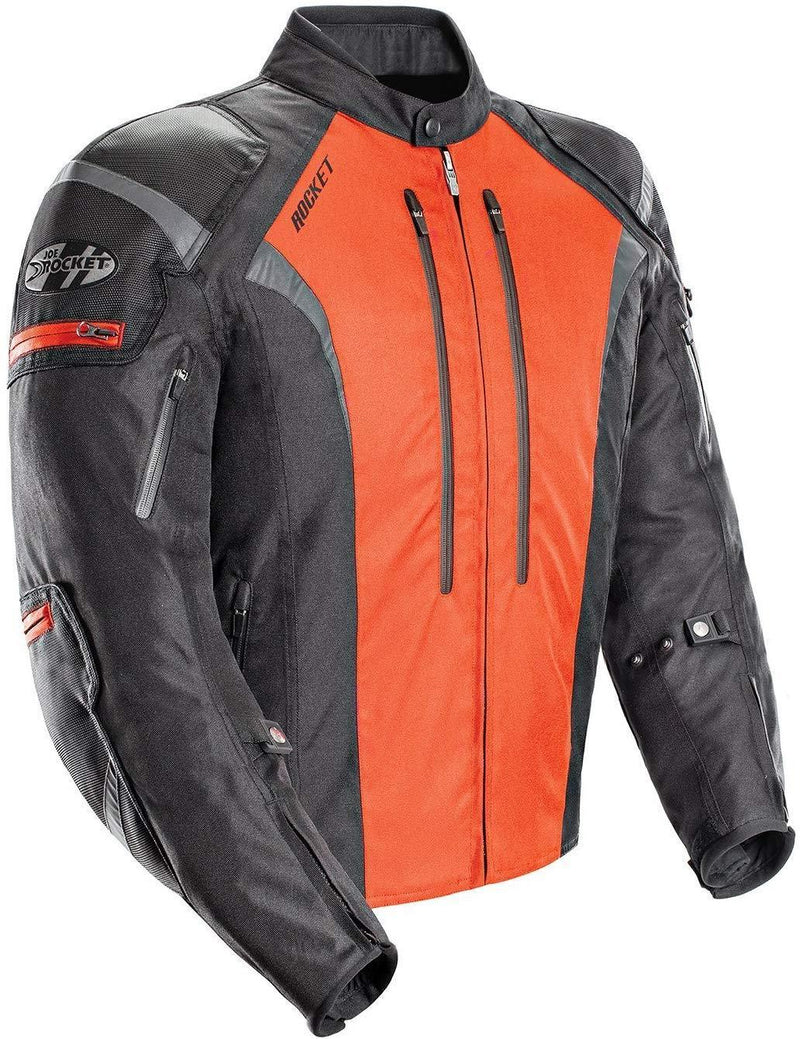 Joe Rocket Atomic Men's 5.0 Textile Motorcycle Jacket (Black, X-Large)