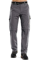 Mens Hiking Pants Adventure Quick Dry Convertible Lightweight Zip Off Fishing Travel Mountain Trousers