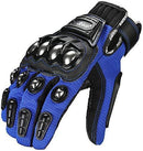 ILM Alloy Steel Bicycle Motorcycle Motorbike Powersports Racing Touchscreen Gloves (M, BLUE)