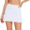 Cityoung Women's Casual Pleated Tennis Golf Skirt with Underneath Shorts Running Skorts