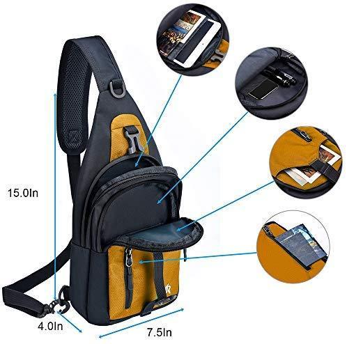 Y&R Direct Sling Bag Sling Backpack,Shoulder Chest Crossbody Bag Purse Nylon Lightweight Multicolor Small Daypack Outdoor Hiking Camping Travel Women Men Boy Girls Kids Gifts