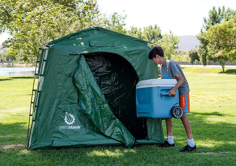 The YardStash IV: Heavy Duty, Space Saving Outdoor Storage Shed Tent