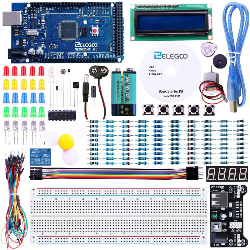 ELEGOO Mega 2560 Project The Most Complete Ultimate Starter Kit w/Tutorial Compatible with Arduino IDE