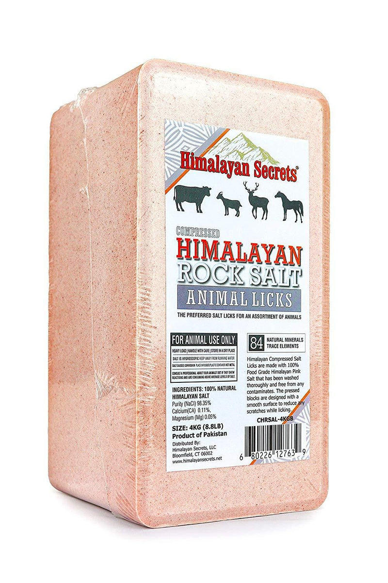 Compressed Himalayan Salt Lick for Horse, Cow, Goat, etc. Made from Specially Selected Higher Quality Himalayan Salt - Evenly Distributed Minerals - 100% Pure & Natural