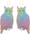 Tapix Owl Bird Repellent Reflective Holographic Bird Deterrent Hanging Device Effectively Keep Birds Away 2 Pack Owl to Scare Away Birds 15.3 x 8.2 inch, Best Bird Scare Device