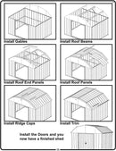 Arrow Shed VS1014 Vinyl Coated Sheridan 10-Feet by 14-Feet Steel Storage Shed