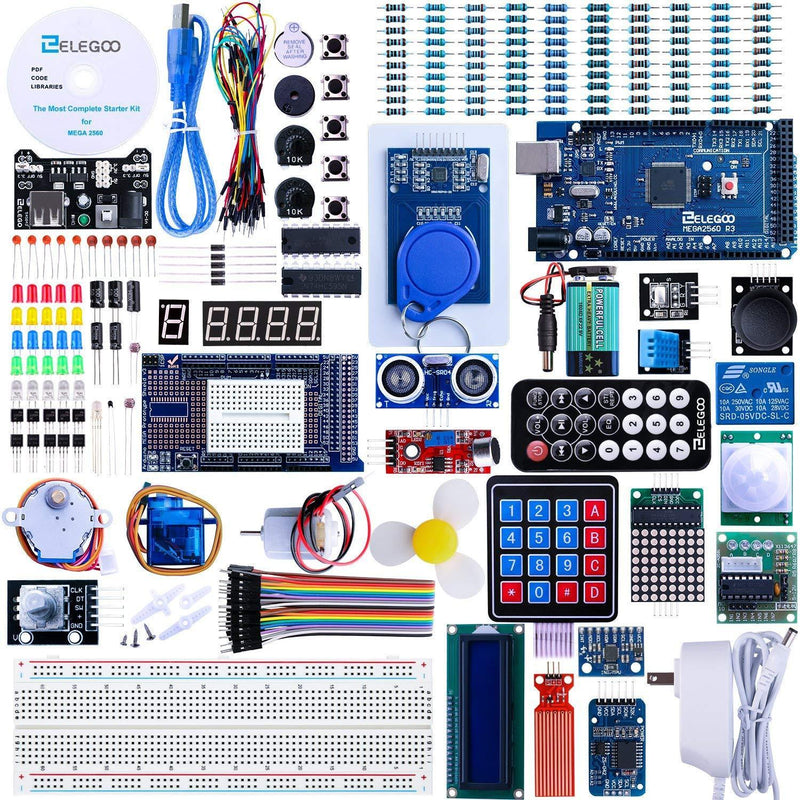 ELEGOO Mega 2560 Project The Most Complete Ultimate Starter Kit w/Tutorial Compatible with Arduino IDE