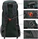 G4Free Lightweight Packable Hiking Backpack 40L Travel Camping Daypack Foldable