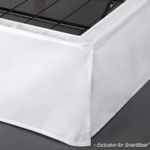 Zinus SmartBase Easy On/Easy Off Bed Skirt for 14 Inch SmartBase Mattress Foundation, Full