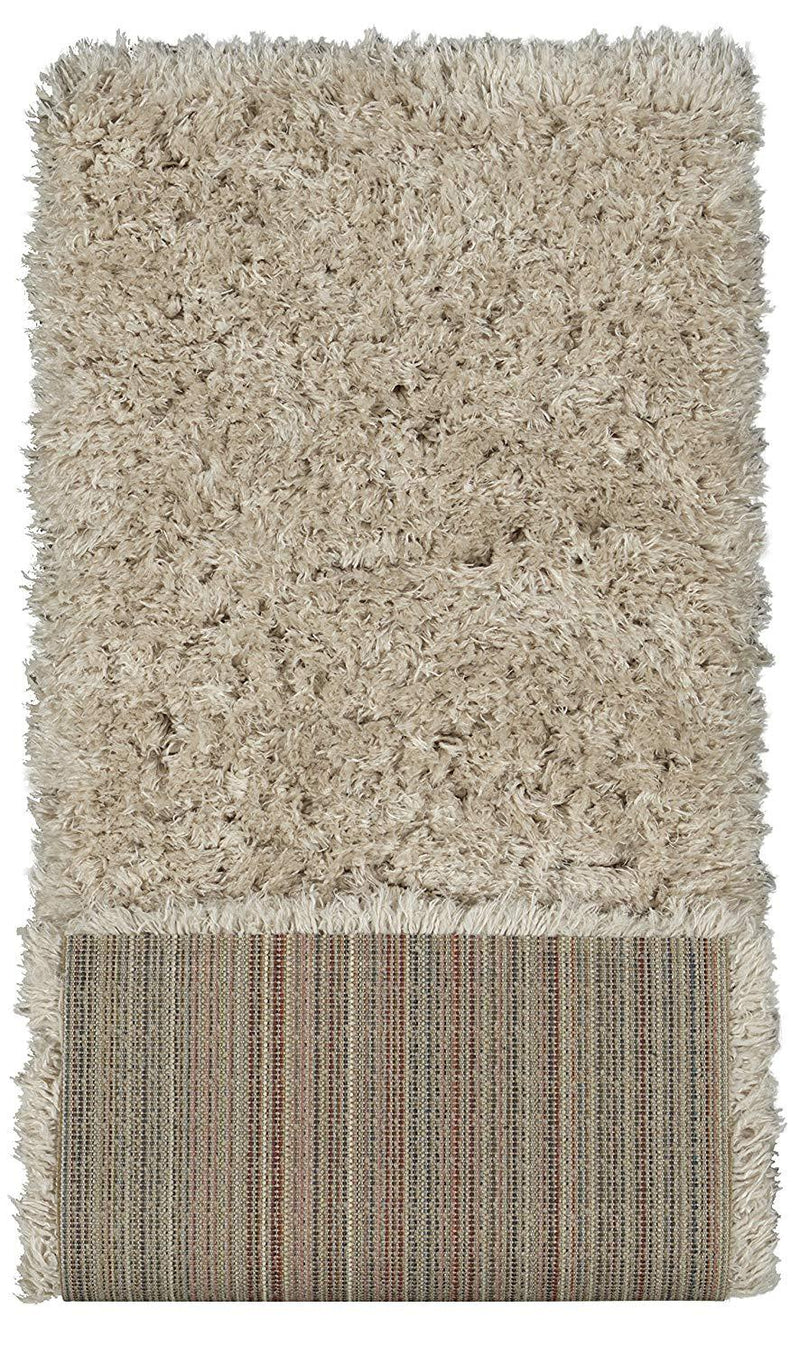 Ottomanson Flokati Collection Faux Sheepskin Shag Runner Rug, 2'X5', Beige