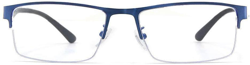 Cyxus Blue Light Blocking Computer Glasses [Better Sleep] Anti Digital Eye Strain Headache Video Eyewear (Blue Browline Frame)