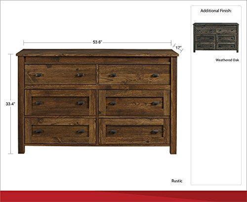 Ameriwood Home  Farmington Night Stand, Rustic ,Small, Century Barn Pine - 5683215PCOM