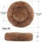 Nest 9 Donut Dog Cat Bed, Soft Plush Pet Cushion, Anti-Slip Machine Washable Self-Warming Pet Bed - Improved Sleep for Cats Small Medium Dogs (Multiple Sizes)