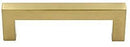 goldenwarm Gold Cabinet Pulls Square Kitchen Hardware Handles 10 Pack - LSJ12GD160 Brushed Brass Pulls for Cabinets Closet Square Cupboard Bathroom Desk Door Knobs 6-1/4in(160mm) Hole Centers