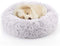 Nest 9 Donut Dog Cat Bed, Soft Plush Pet Cushion, Anti-Slip Machine Washable Self-Warming Pet Bed - Improved Sleep for Cats Small Medium Dogs (Multiple Sizes)