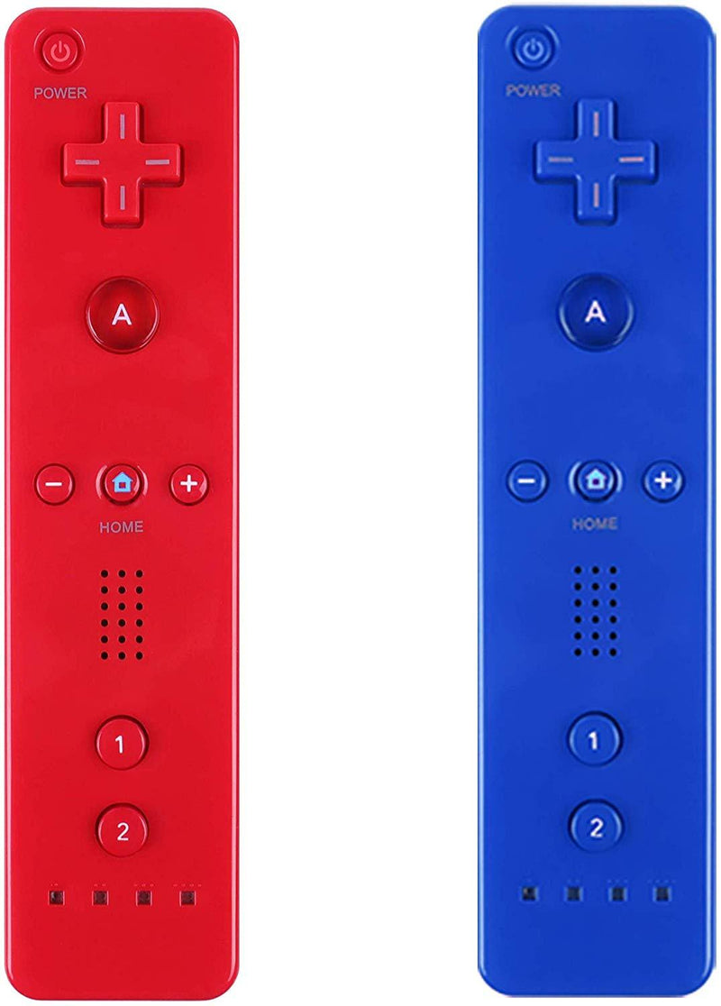 Yosikr Wireless Remote Controller for Wii Wii U - 4 Packs Pink+Red+Deep Blue+Blue