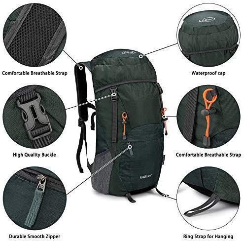 G4Free Lightweight Packable Hiking Backpack 40L Travel Camping Daypack Foldable