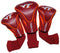 Team Golf NCAA Contour Golf Club Headcovers (3 Count), Numbered 1, 3, & X, Fits Oversized Drivers, Utility, Rescue & Fairway Clubs, Velour lined for Extra Club Protection