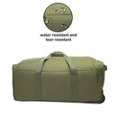 ARMYCAMOUSA Military Tactical Wheeled Deployment Trolley Duffel Bag Heavy-Duty Camping Hiking Running Trekking