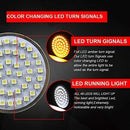 Motorcycle LED Light 2" 50mm Bullet Style LED Turn Signals Pannel For Motor bike Sporter Softail Touring (1157 base-1)