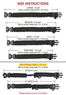 A2S Protection Paracord Bracelet K2-Peak – Survival Gear Kit with Embedded Compass, Fire Starter, Emergency Knife & Whistle EDC Hiking Gear- Camping Gear