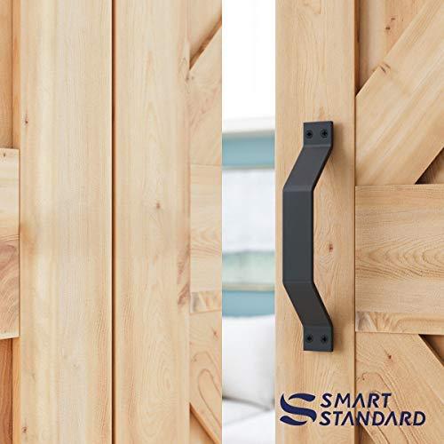 5FT Heavy Duty Sturdy Sliding Barn Door Hardware Kit -Super Smoothly and Quietly - Simple and Easy to Install - Includes Step-by-Step Installation Instruction -Fit 30" Wide Door(Rhombic Shape Hanger)