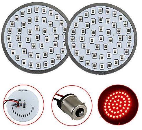 Motorcycle LED Light 2" 50mm Bullet Style LED Turn Signals Pannel For Motor bike Sporter Softail Touring (1157 base-1)