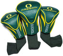 Team Golf NCAA Contour Golf Club Headcovers (3 Count), Numbered 1, 3, & X, Fits Oversized Drivers, Utility, Rescue & Fairway Clubs, Velour lined for Extra Club Protection