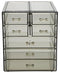 Sorbus Cosmetics Makeup and Jewelry Big Storage Display-Stylish Vanity, Bathroom Case, 4 Large, 2 Small Drawers, Clear