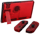 eXtremeRate Soft Touch Grip Back Plate for Nintendo Switch Console, NS Joycon Handheld Controller Housing with Full Set Buttons, DIY Replacement Shell for Nintendo Switch - Classics NES Style