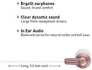 Panasonic ErgoFit In-Ear Earbud Headphones RP-HJE120-KA (Matte Black) Dynamic Crystal-Clear Sound, Ergonomic Comfort-Fit