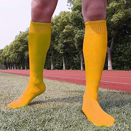 Soccer Socks, RTZAT Unisex Solid Knee High Tube Team Sports Football Socks, 2,6,12 Pairs