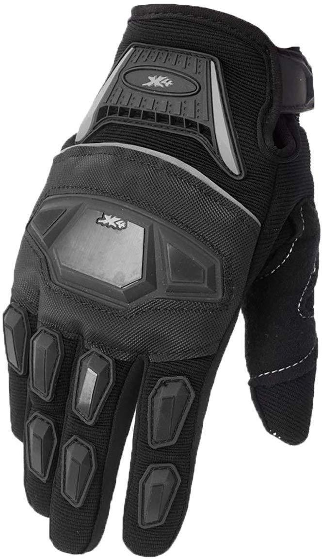 ATV Motocross Dirt Bike Motorcycle Powersports Street Bike Racing Gloves 02 (S, 12 Black)