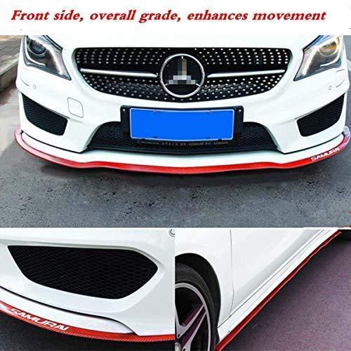 Front Lip ,HengJia Auto Parts 2.5m/8.2ft Car carbon fiber front lip,Front Bumper Lip ,Carbon Lip ,Side Skirt, front lip spoiler 100% waterproof protection(Carbon black)