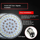 Motorcycle LED Light 2" 50mm Bullet Style LED Turn Signals Pannel For Motor bike Sporter Softail Touring (1157 base-1)