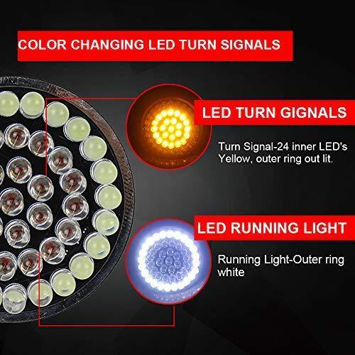 Motorcycle LED Light 2" 50mm Bullet Style LED Turn Signals Pannel For Motor bike Sporter Softail Touring (1157 base-1)