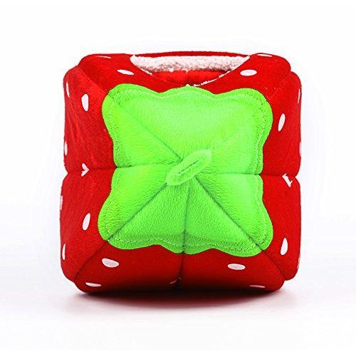 Spring Fever Small Big Animal Strawberry Guinea Pigs Rabbit Dog Cat Puppy Pet Fleece House Indoor Water Resistant Beds